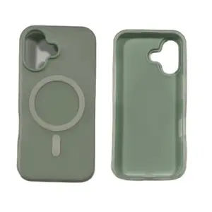 Back case magsafe silicone complete apple iphone 17 sage green, Limassol — Agios Athanasios