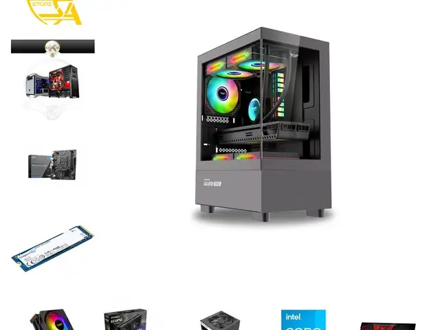 Custom 1080p gaming pc intel i3 14100f arc b570 10gb 16gb ddr4 1tb nvm, Nicosia — Lakatameia - Agia Paraskevi
