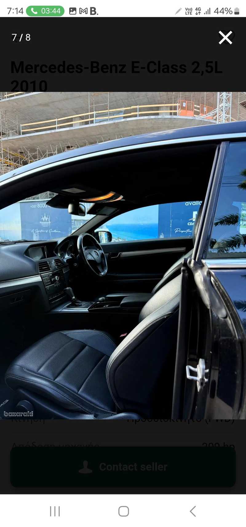 2009 Mercedes-Benz E-Class 2,5L 2009 Cyprus