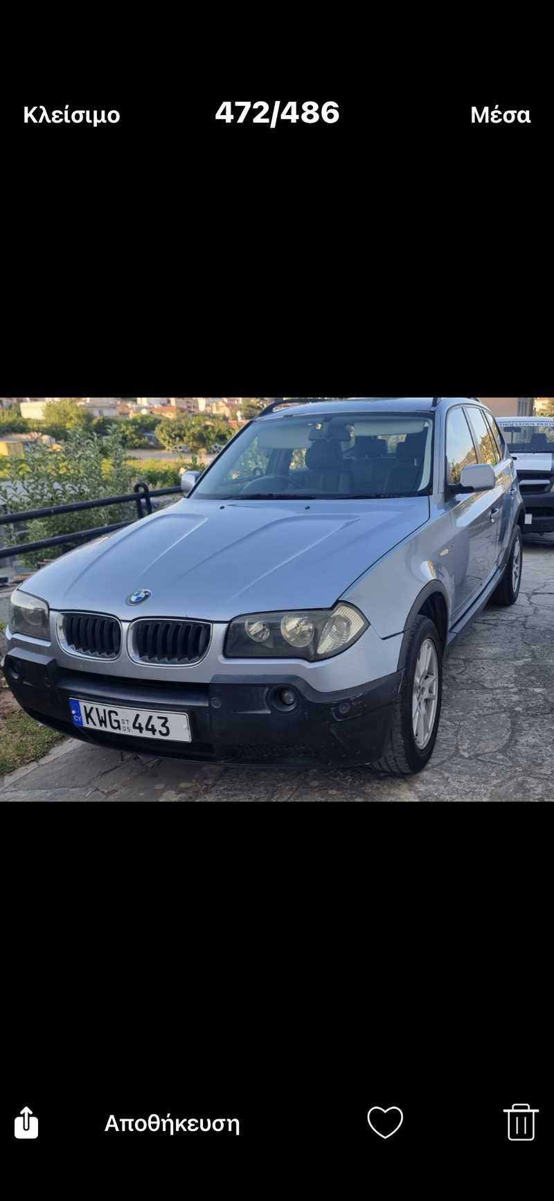 2005 BMW X3 2,0L 2005 Cyprus