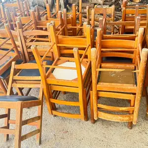 40 wooden ladder-back restaurant/dining chairs as one bulk lot., Famagusta — Agia Napa