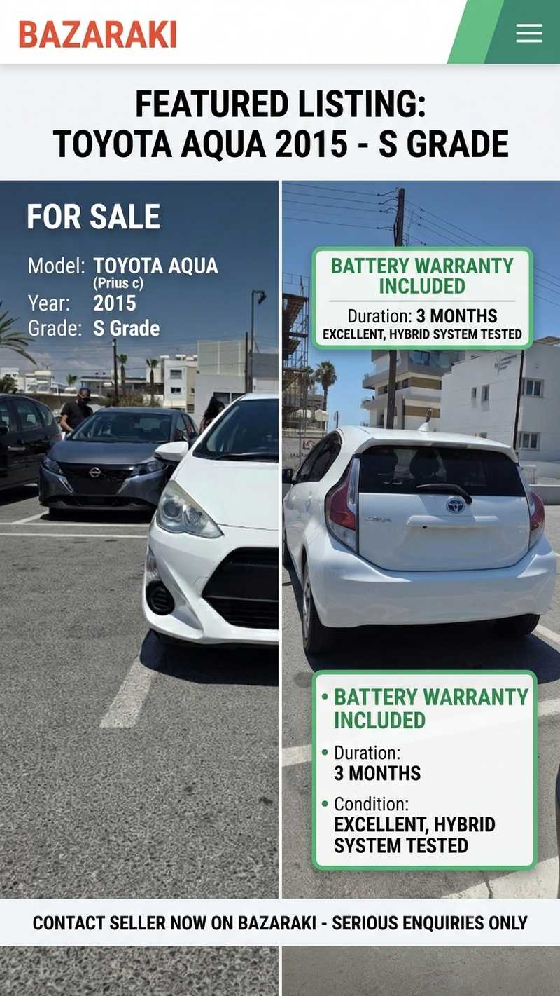 2015 Toyota Aqua 1,5L 2015 Cyprus