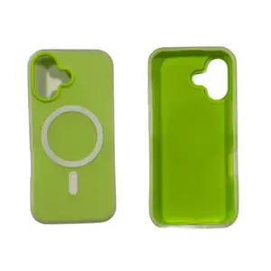 Back case magsafe silicone complete apple iphone 17 lime green, Limassol — Agios Athanasios