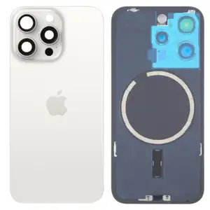 Back battery cover lens magsafe apple iphone 15 pro white oem, Limassol — Agios Athanasios