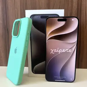 Iphone 15 pro max | 256gb | black titanium | 100 battery | box, cable & case, Limassol — Erimi