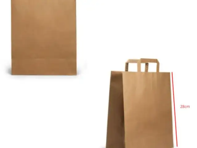 Take away craft paper bag 22x12x28cm brown 250pcs, Επαρχία Λεμεσού — Άγιος Αθανάσιος