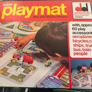 Vintage 1970's toys, superplaymat by dekker toys - boxed with mat and toys, Paphos — Paphos - Agios Theodoros