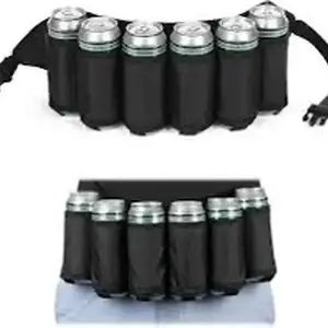 Funx beer belt beer holster for 6 beer bottles or cans - adjustable beer holder, Paphos — Paphos - Agios Theodoros