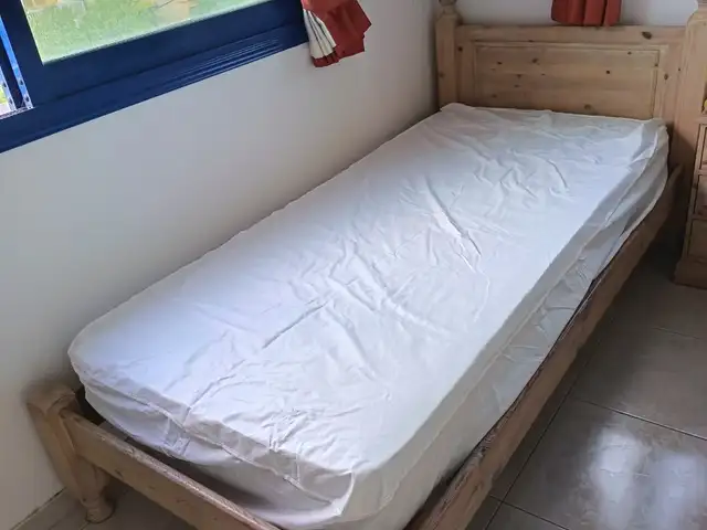 Solid wood bed pine without matress, Paphos — Paphos - Universal