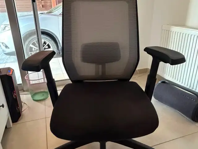 Ergonomic mesh office chair adjustable lumbar support & armrests, Limassol — Pyrgos Lemesou