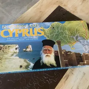 Retro 1990s business game cyprus-boardgame about culture,commerce,trade& tourism, Επαρχία Πάφου — Paphos - Άγιος Θεόδωρος