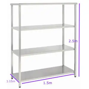 Metal shelf complete 4 layers 1.5x1.15x2.50m, Επαρχία Λεμεσού — Άγιος Αθανάσιος