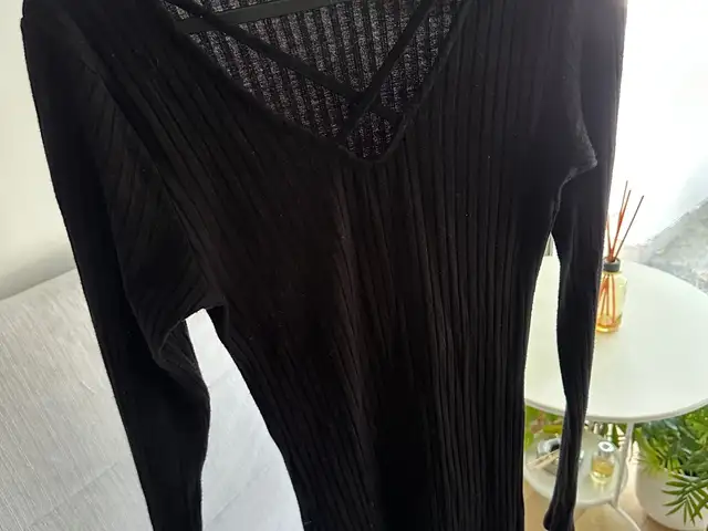 Black long sleeved mini dress, Nicosia — Aglantzia