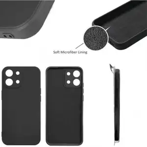 Back case silicone complete xiaomi redmi note 13 pro 5g black, Limassol — Agios Athanasios