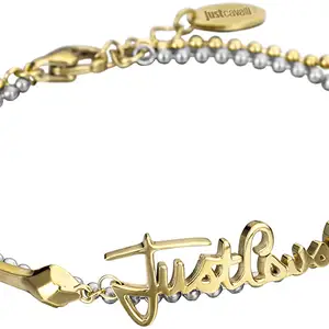 JUST CAVALLI Logo Two Tone Stainless Steel Bracelet, Επαρχία Λεμεσού — Λεμεσός - Ομόνοια