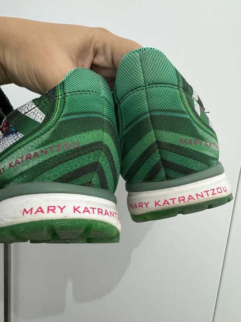 adidas gazelle silver green womens adidas Mary Katrantzou sneakers main image 0
