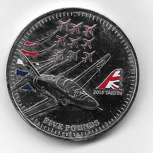 Jersey 2015 the red arrows nickel coin 15, Limassol — Germasogeia