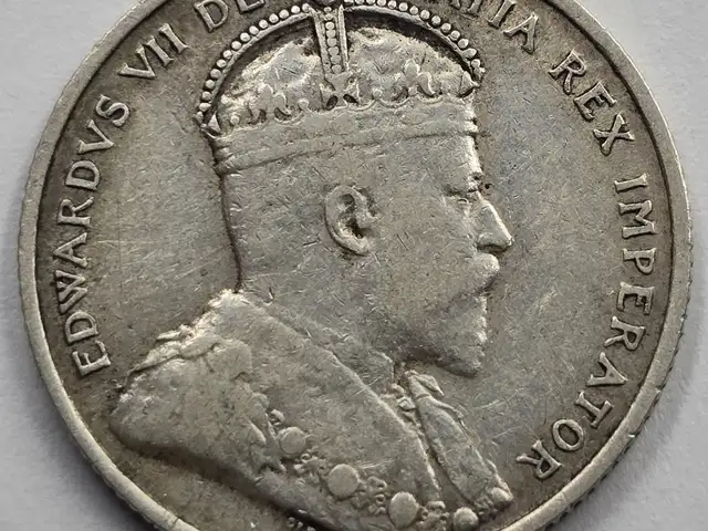 Cyprus silver 9 piastres 1907 king edward coin, Επαρχία Λευκωσίας — Λατσιά - Άγιος Γεώργιος