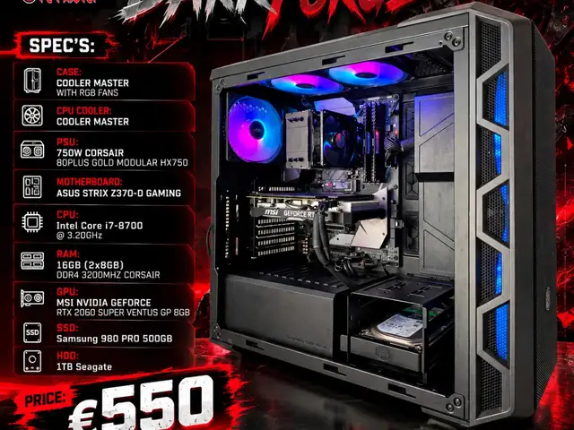 Custom Gaming PC DARKFORGE, Limassol — Limassol - Omonia