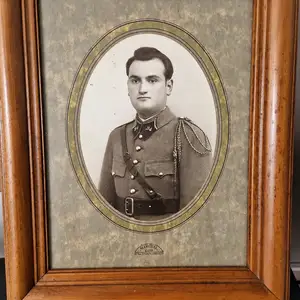 Vintage french military portrait-marchal & cie versailles-wooden frame, Επαρχία Λεμεσού — Αγία Παρασκεύη