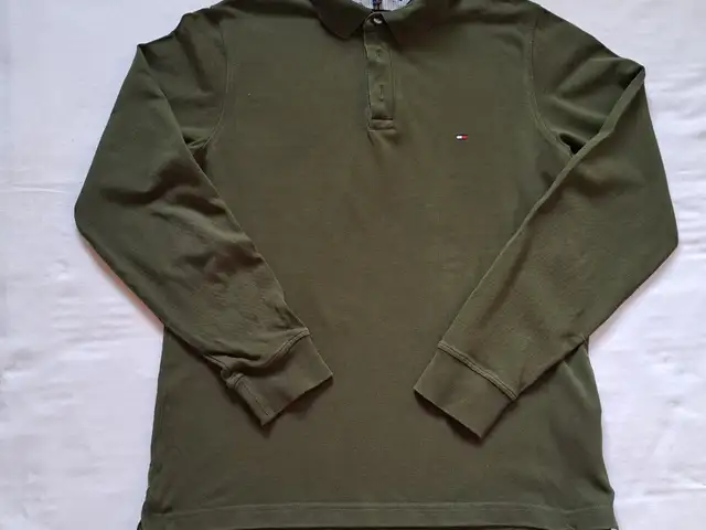 Tommy Hilfiger 1985 Slim Fit Long Sleeve Polo Size L, Larnaca — Xylofagou