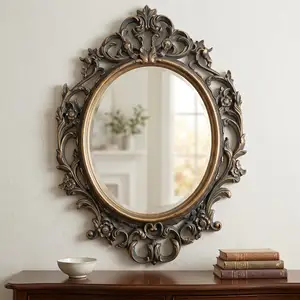Vintage baroque mirror hand painted, Limassol — Limassol - Agios Ioannis