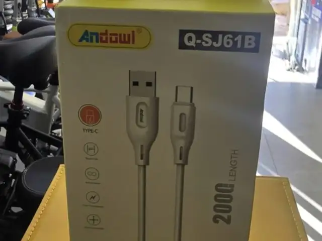 Andowl Καλώδιο Φόρτισης USB σε Type-C 2m Q-SJ61B USB to Type-C Data Cable, Επαρχία Πάφου — Πάφος - Κάτω Πάφος