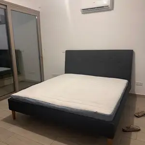 Double bed frame + mattress, Larnaca — Livadia Larnakas