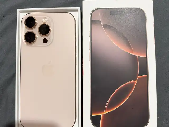 Iphone 16 pro desert titanium 128gb with 3 cases, Nicosia — Nicosia - Agios Ioannis