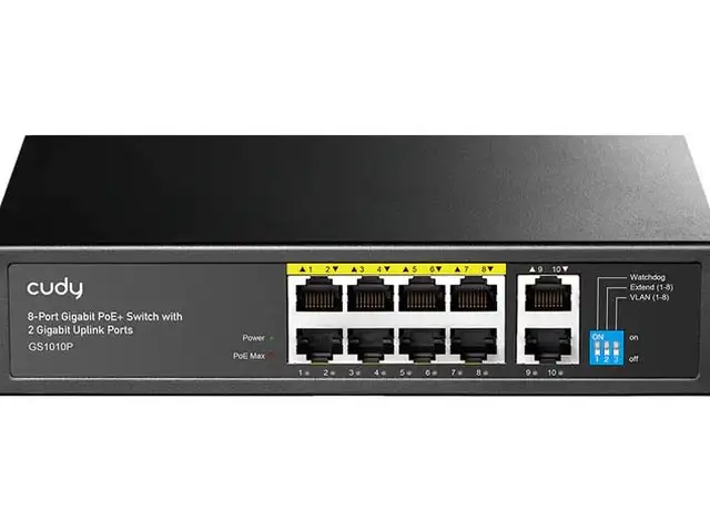 Cudy switch poe gigabit 8poe + 2gbe uplink 120w gs1010p, Επαρχία Λεμεσού — Άγιος Αθανάσιος