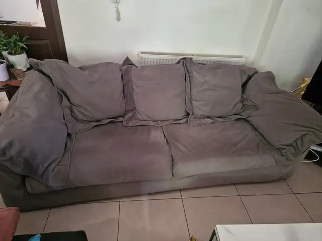 Modern grey multi seater large sofa from salt & pepper, good condition like new., Επαρχία Λεμεσού — Κάτω Πολεμίδια
