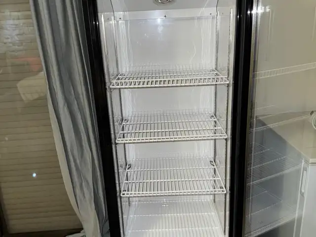 Commercial glass-door display fridge, Limassol — Germasogeia