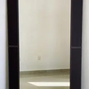 Italian designer full-length solid wood & genuine stitched on leather mirror, Επαρχία Λάρνακας — Περιβόλια Λάρνακας
