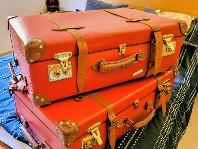 Pair of Genuine Globe-Trotter Luxury Luggage Trunks - Made in England, Επαρχία Πάφου — Universal