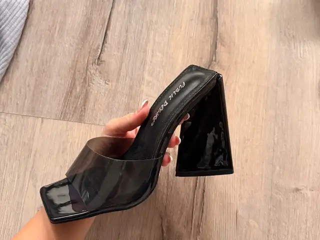 Public desire black heels - like new, Επαρχία Λάρνακας — Λάρνακα - Σκάλα