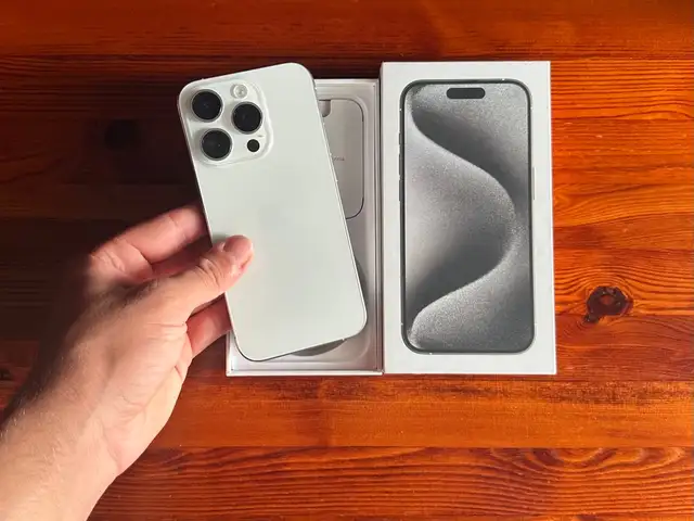 Iphone 15 pro 128gb 81percent white titanium - trade only with iphone, Επαρχία Λευκωσίας — Λευκωσία - Άγιος Αντώνιος