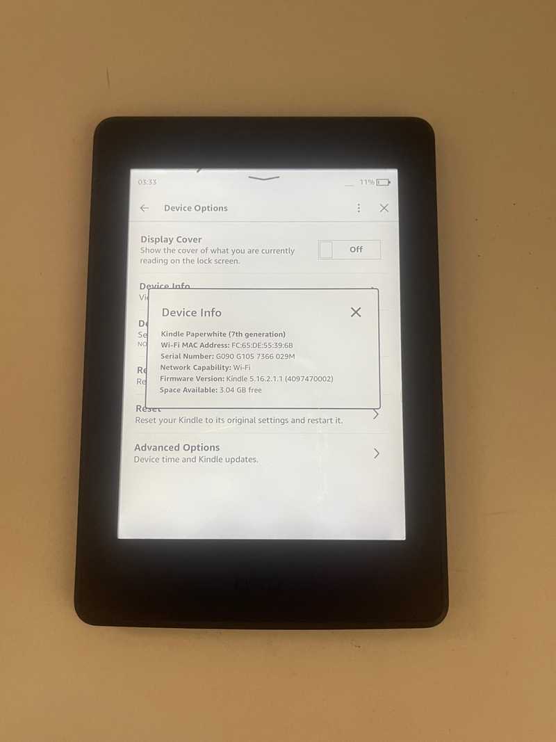 Amazon kindle paperwhite||7th gen||dp75sdi-6inch-4gb-black