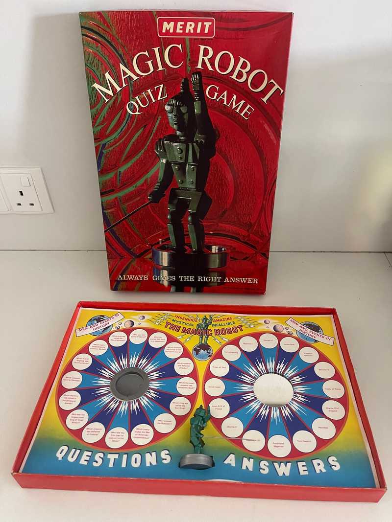 Vintage retro 1950s merit magic robot quiz game no 6228 j