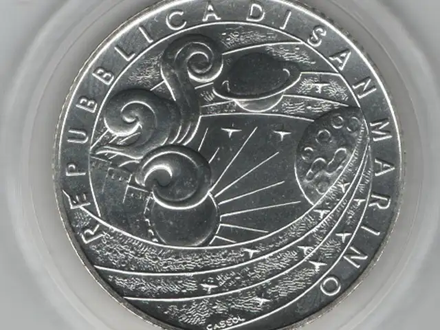 San marino 2009 year of astronomy silver coin v0194, Limassol — Germasogeia