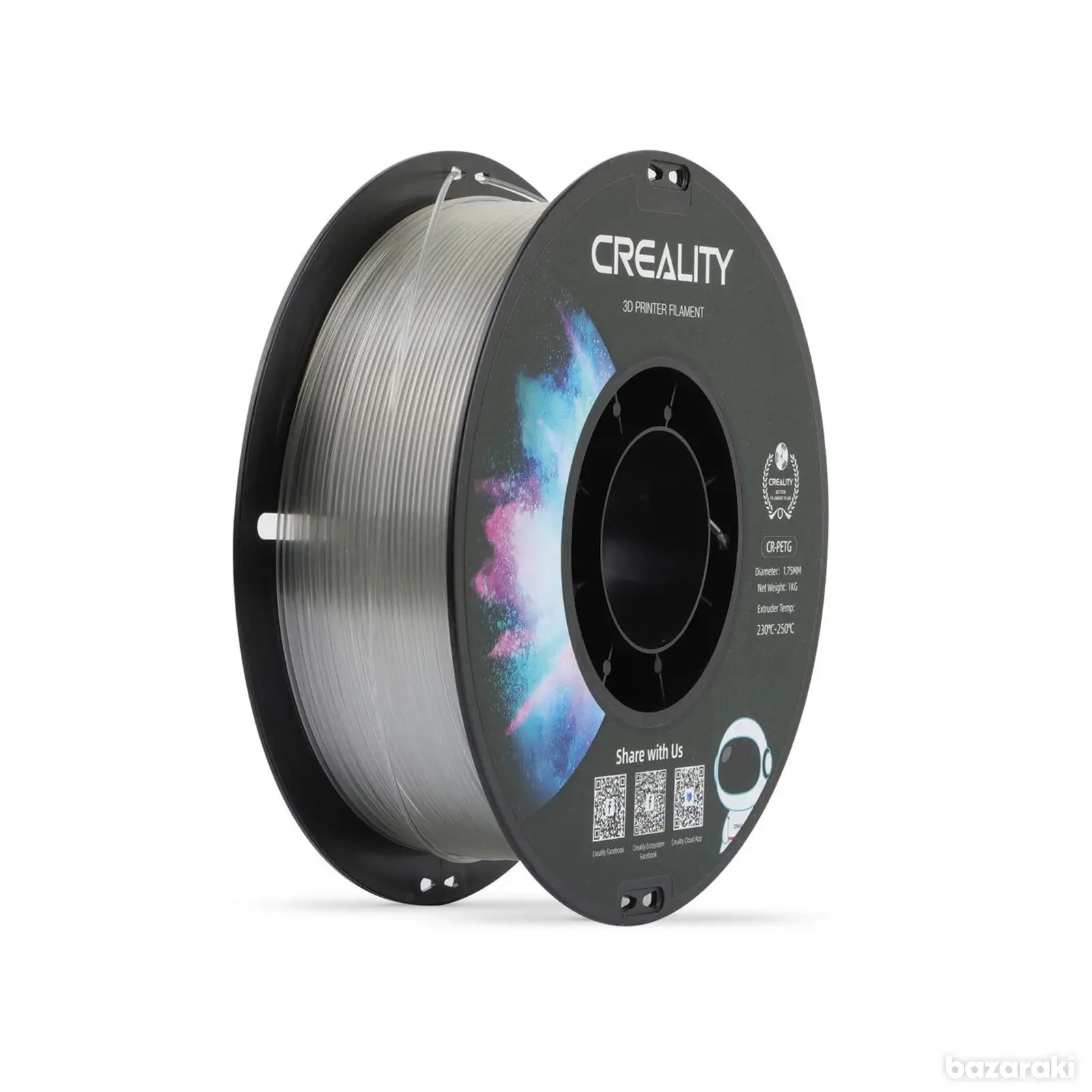 Creality cr petg clear 1 75 mm kg, Nicosia — Lakatameia - Agia Paraskevi