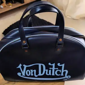 Genuine Von Dutch Kustom Made Navy Holdall/Bowling Bag, Paphos — Paphos - Universal