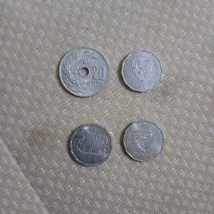 I have old coins of cyprus 1960 5 cent 3 coins and 20 cent one coin, Nicosia — Agios Dometios - Agios Georgios