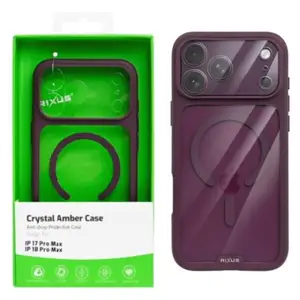 Back case rixus apple iphone 17 pro max / 18 pro max clear burgundy, Limassol — Agios Athanasios