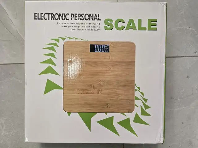 Digital bathroom scale 180 kg Bamboo, Nicosia — Latsia - Agios Eleftherios