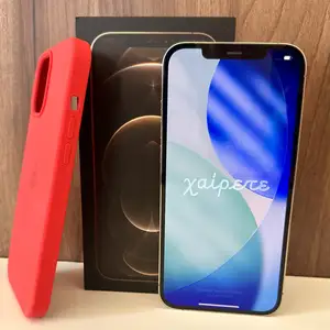 Iphone 12 pro max | 128gb | gold | 79 battery | original box, cable & case, Limassol — Erimi