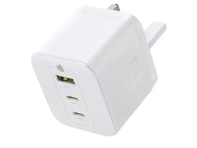 Baseus charger wall 65w usb-cx2/usb-a uk+100w usb-c cable palm white, Limassol — Agios Athanasios