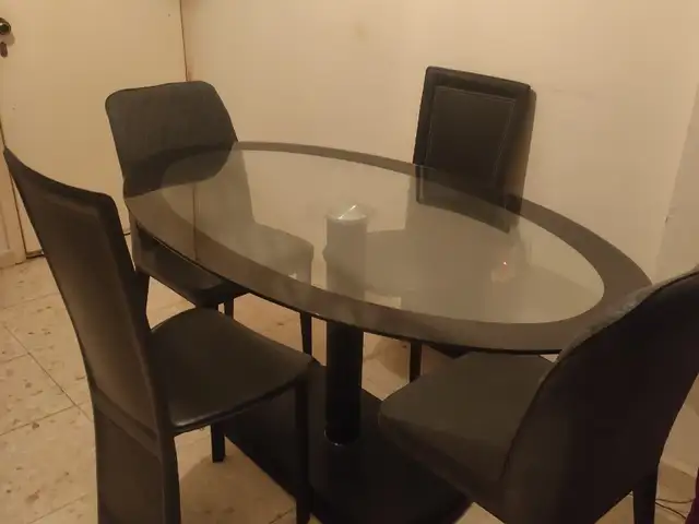 Glass Table and chairs, Limassol — Potamos Germasogeias