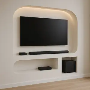 Tv recess niche construction in plasterboard walls, Επαρχία Πάφου — Πάφος - Κάτω Πάφος