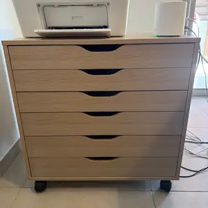 Ikea alex drawer unit on castors oak effect office storage, Limassol — Pyrgos Lemesou
