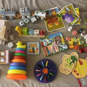 Large bundle of educational / baby toys mostly wooden, Limassol — Limassol - Mesa Geitonia